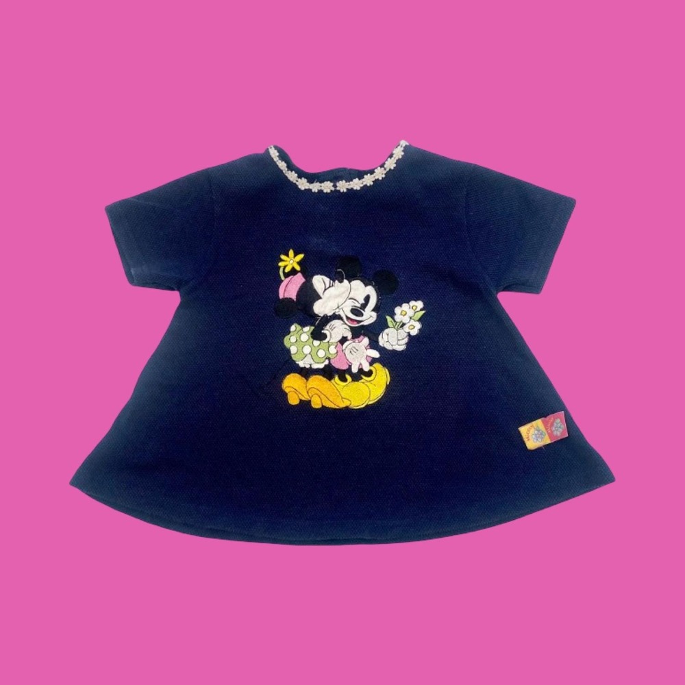 Vintage‎ Mickey & Co Minnie Mouse Embroidered Tunic, Size 4T